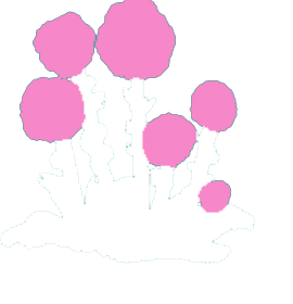 群生するキノコのイラスト